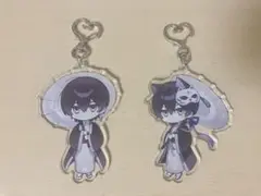 忽那 和風 アクリルキーホルダー×2