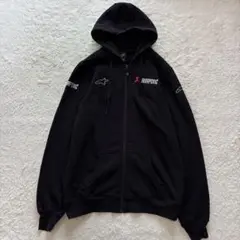 美品　Alpinestars × AKRAPOVIC コラボ　ジップパーカー　M