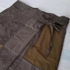 新品 儀右衛門 ギエモン 久留米 パッチワーク 切替 スカート
