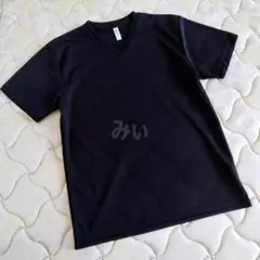 glimmer／グリマー ＶネックTシャツ 4.4オンス 黒 Ｍサイズ