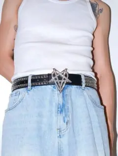 whathappen leopard long belt y2k dark