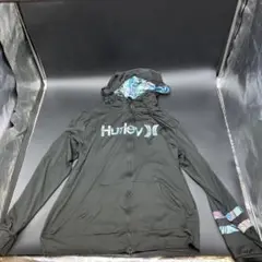 Hurley ハーレー　ラッシュガード　ジップアップパーカー　花柄　黒
