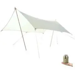 タープテント　DESERT WALKER  軽量タイプ日焼け止め雨を防ぐ　グレー タープテントDESERT WALKER 軽量タイプ日焼け止め雨を防ぐグレー