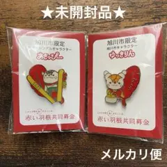 未開封品 2022年版 赤い羽根 ご当地ピンバッジ あさっぴー ゆっきりん