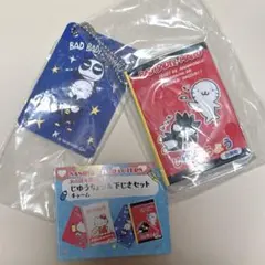 バッドばつ丸 じゆうちょう＆下じきセット チャーム カプセルトイ