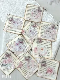 *スクエア*タグミ*handmade*9枚セット*