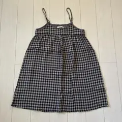 shuca キャミソールワンピ キャミワンピ ギンガムチェック レディースM