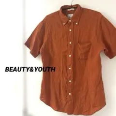 BEAUTY&YOUTH UNITED ARROWS リネン オレンジ　シャツ