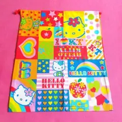 ❪美品❫ ハローキティ 昭和レトロ 巾着袋 希少 / 1976〜2002モデル
