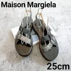 Maison Margiela サンダル 25㎝ ブラック グリッター 厚底