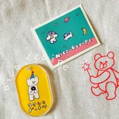 nicorecipe アクリルキーホルダー、ステッカー　セット