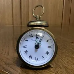 【希少・ビンテージ】AIGNER 置き時計　目覚まし時計　ゼンマイ