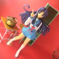 美少女フィギュア　涼宮ハルヒの憂鬱　朝倉涼子フィギュアセット北高HR02ジャンク