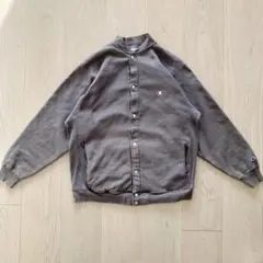 Champion 90s ダークグレー スナップ カーディガン USA製