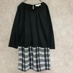 タグ付き【grove】グローブ（M）ミニワンピース＊切り替え＊チェック＊