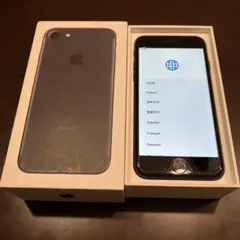 ジャンク箱付Apple iPhone 7 128GB ブラック 黒 SIMフリー