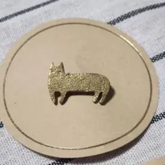 真鍮ブローチ 猫 しっぽなし
