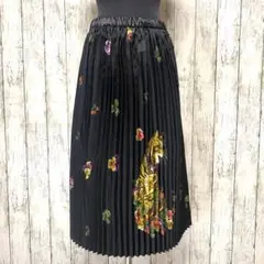 u0026ellecy アンドエルシー ネコ プリーツスカート