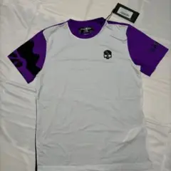 【新品タグ付き】Hydrogen テニス Tシャツ Mサイズ スカル パープル