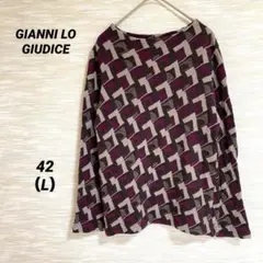 GIANNI LO GIUDICE 長袖カットソー【L】綿 ウール 0580