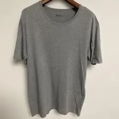 HUGO BOSS ヒューゴボス グレー Tシャツ ロゴ刺繍 XL（L相当）