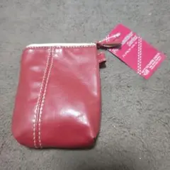 新品 フェイクレザーポーチ S