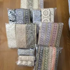 インド刺繍リボン　布製リボンセットまとめ売り