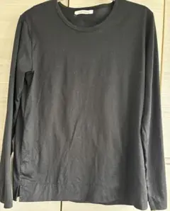 プレインピープル　シンプル 黒 長袖 Tシャツ