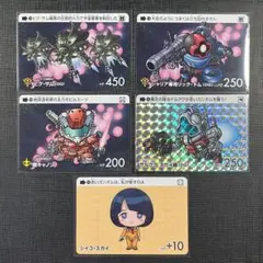カードダス　ガンダム　ジークアクス　シイコ　ゲルググ　軽キャノン　5枚セット