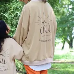 しまむら Nozomi Chill トレーナー　スウェット　バックプリント L