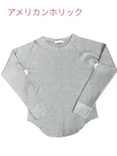アメリカンホリック グレー M ラグランTシャツ