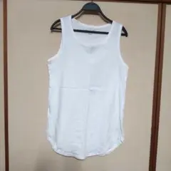 ROUND HEM タンクトップ Mサイズ ホワイト