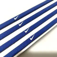 新品　ブルー　4本　ナイキ ヘアバンド スキニー ヘッドバンド　サッカー