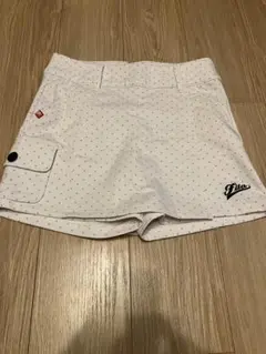 Fila ドット柄ホワイトショートスカート
