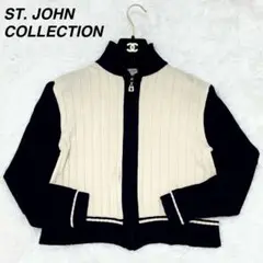 【良品✨】 ST. JOHN COLLECTION ニット バイカラー F