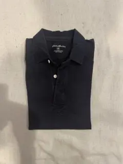 ネイビー コットン ポロシャツ　Eddie Bauer
