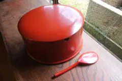 輪島塗 市中製 木製漆器 お櫃 内朱 伝統工芸品 格安販売の 木製漆器 市中製 輪島塗 お櫃 伝統工芸品 内朱 工芸