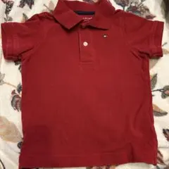 TOMMY HILFIGER 赤ポロシャツ XXS(2-3)