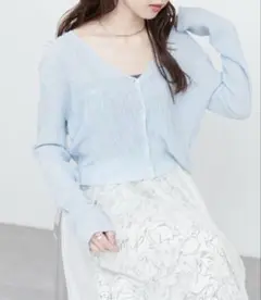 natural couture シアーカーディガン