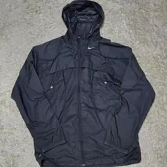 ナイキ M ナイロンジャケット マウンテンパーカー 薄手 黒 CLIMA-FIT