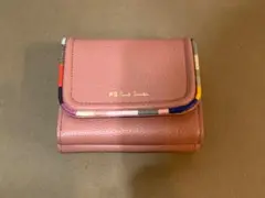 ポールスミス 22AW スワールトリム がま口3つ折り財布 ピンク 新品 本物