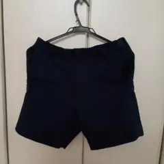 ネイビー 半ズボン ウエストゴム
