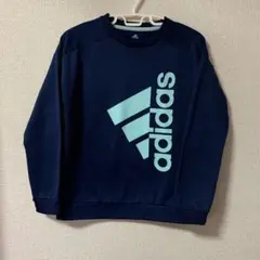No341 adidas ネイビー トレーナー CLIMAWARM