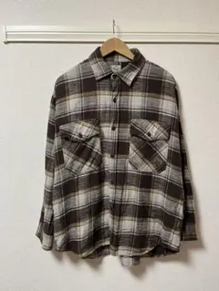 Gold チェック柄ネルシャツ Mサイズ