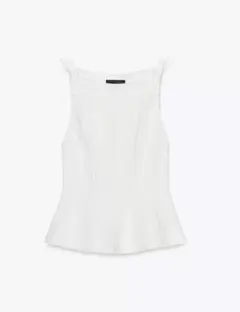 完売品！ZARA ペプラムリボントップス M 新品