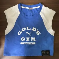 PUMA GOLD'S GYM ノースリーブ タンクトップ Tシャツ XS