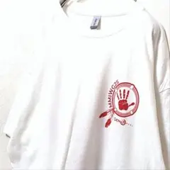 ギルダン MMIWG2S ロゴ Tシャツ ホワイト 白 XL 古着