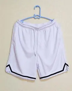 メンズ　バスケットショートパンツ　白　S(JP-L)サイズ