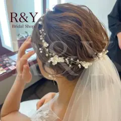 H34 小枝 ヘアアクセサリー ウェディング ヘッドドレス ブライダル 卒業式