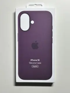 【新品】純正 iPhone 16 シリコンケース・プラム②